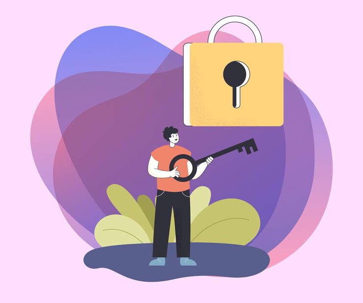 Privacy concept illustration abstract